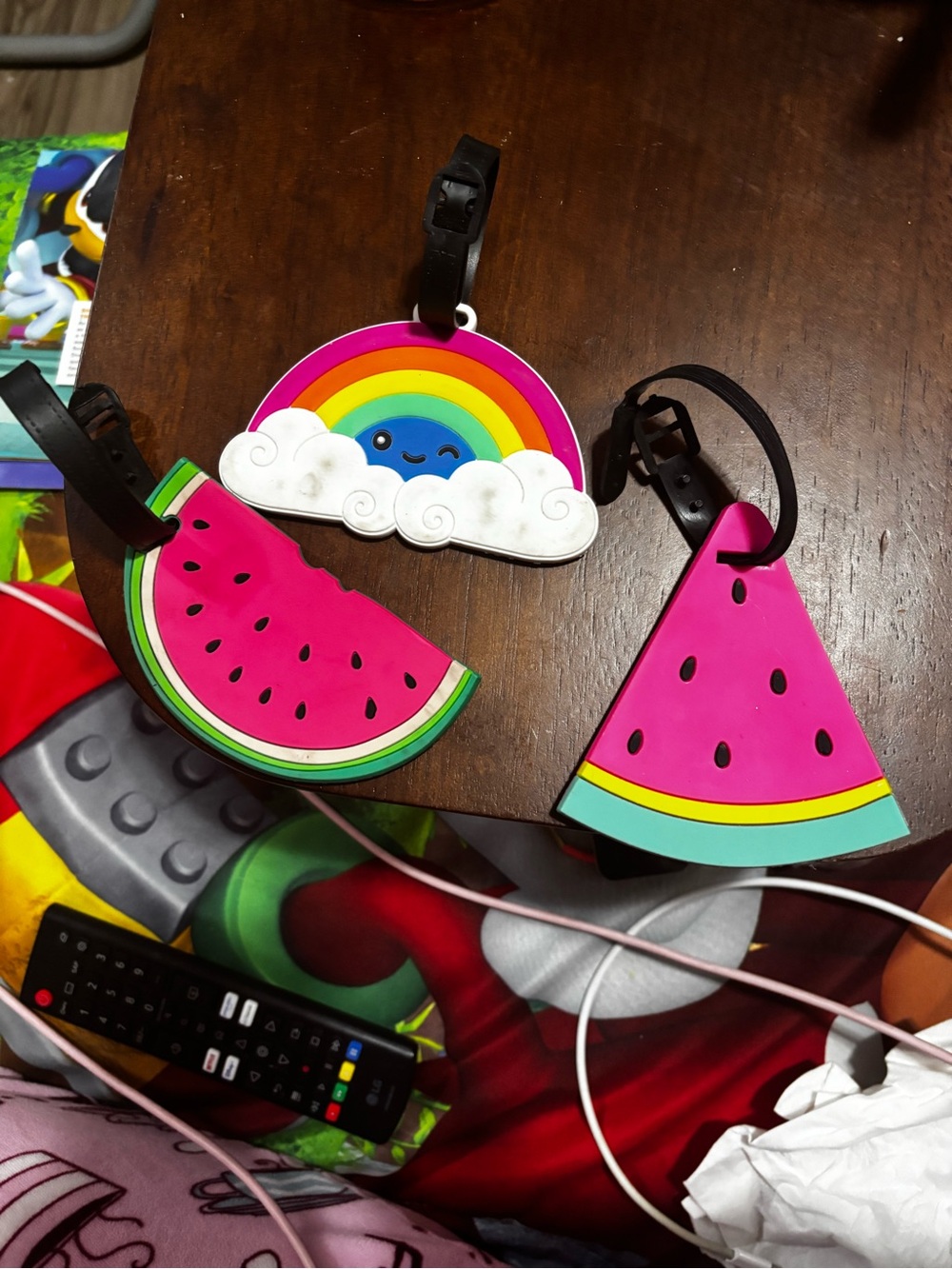 Silicone Watermelon & Rainbow Luggage Tags
